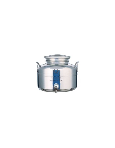 BIDONE EUROPA IN ACCIAIO INOX 5 LT CON RUBINETTO su TreG Ingrosso