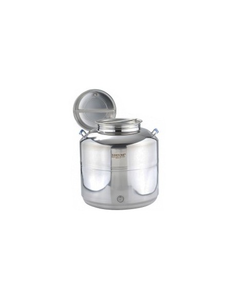 BIDONE EUROPA IN ACCIAIO INOX 15 LT CON PREDISPOSIZIONE su TreG Ing...
