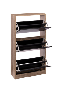 SCARPIERA 160392I 3 RIPIANI 60X24X119CM NERO