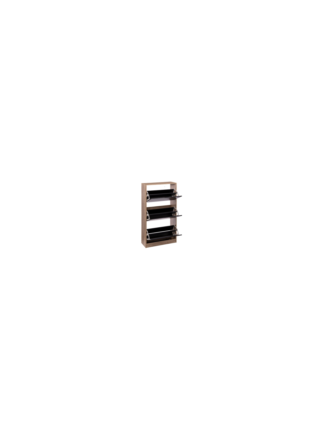 SCARPIERA 160392I 3 RIPIANI 60X24X119CM NERO