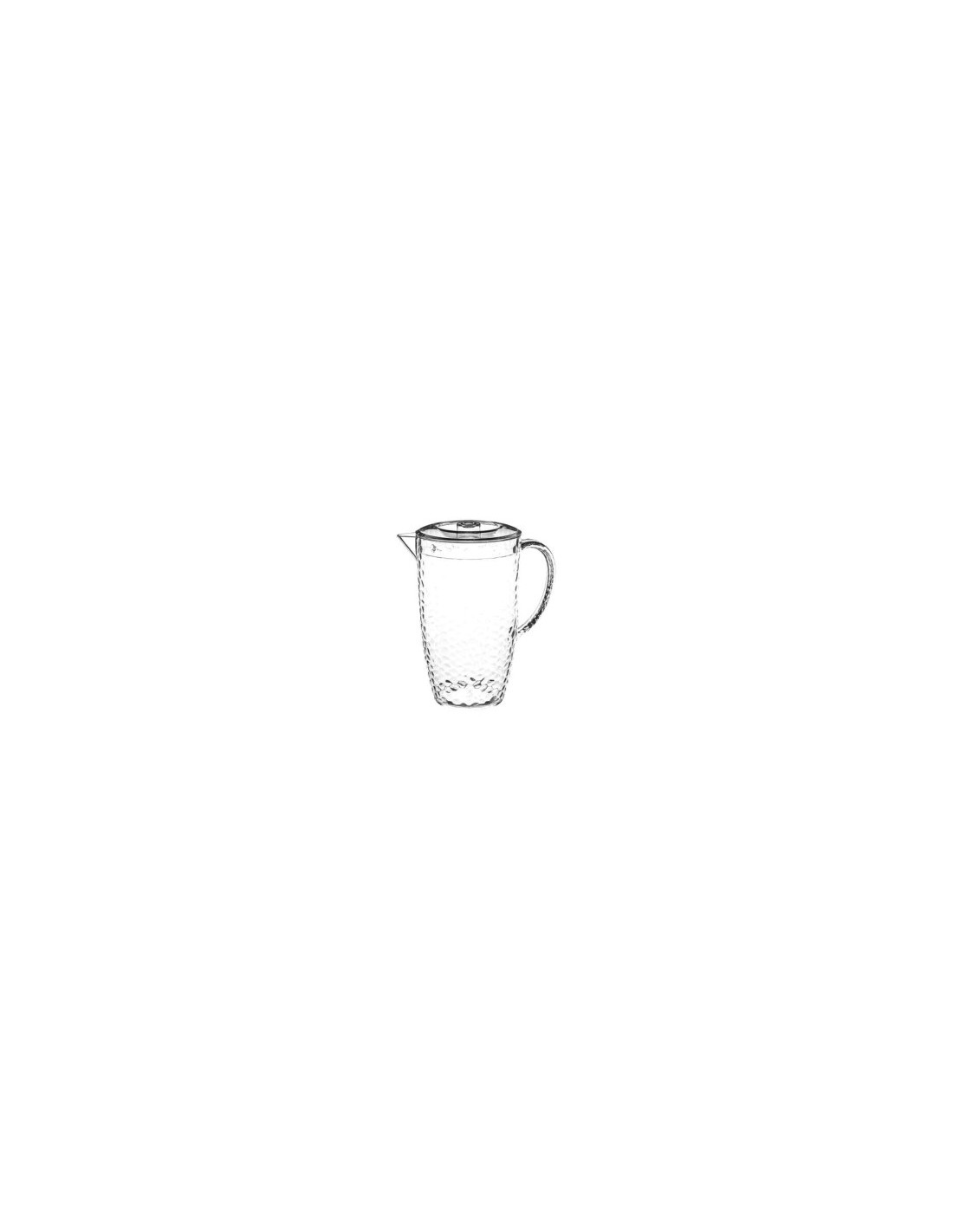 CARAFFA PLASTICA 2LT 14X23,5CM su TreG Ingrosso