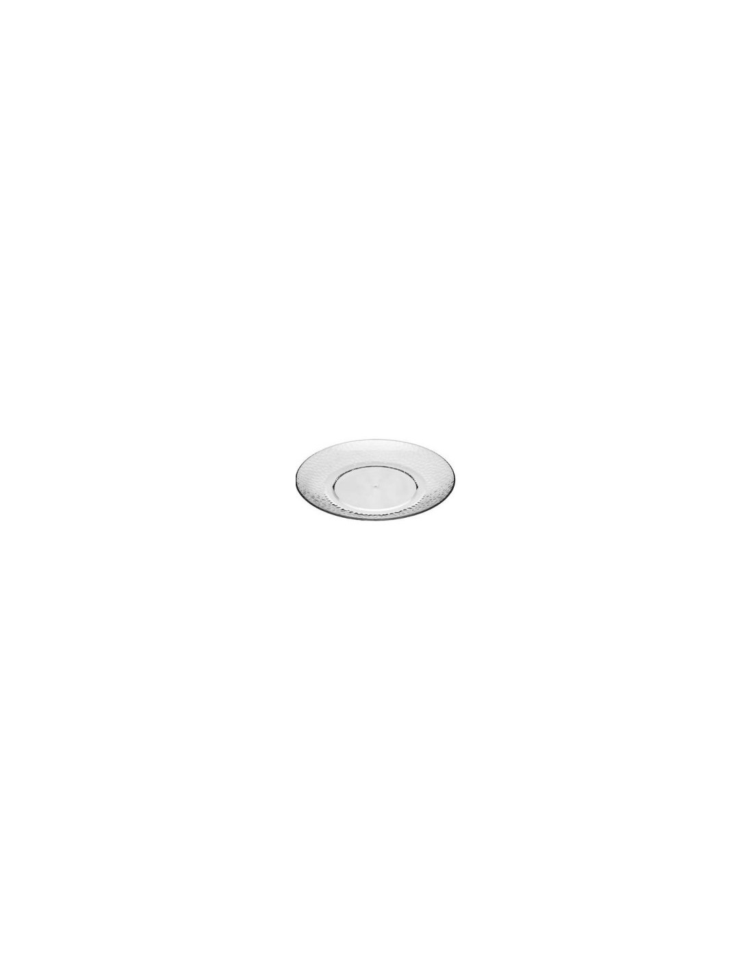 PIATTO PLASTICA 125321 ESTIVA 20CM TRASPARENTE