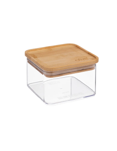 CONTENITORE 181878 QUADRATO 0,5LT TAPPO BAMBOO