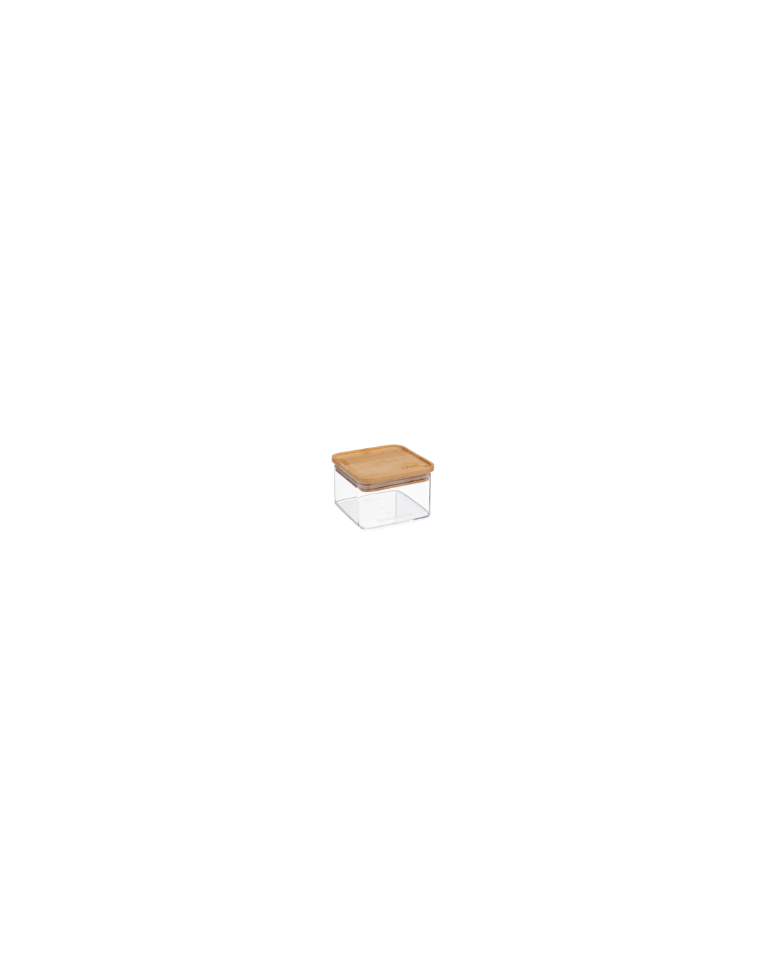CONTENITORE 181878 QUADRATO 0,5LT TAPPO BAMBOO