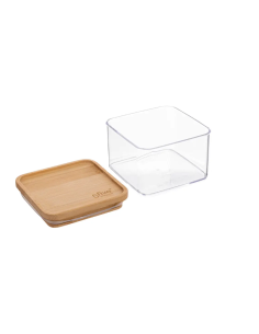 CONTENITORE 181879 QUADRATO 1LT TAPPO BAMBOO