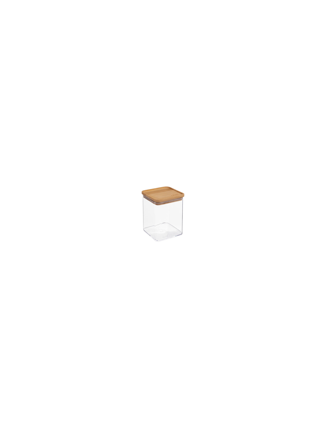 CONTENITORE 181879 QUADRATO 1LT TAPPO BAMBOO