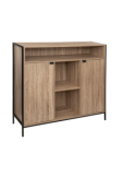 CREDENZA 181371 ALIAJ 2ANTE 114X37X110CM EFFETTO ROVERE NATURALE
