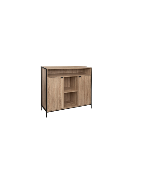 CREDENZA 181371 ALIAJ 2ANTE 114X37X110CM EFFETTO ROVERE NATURALE