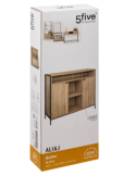CREDENZA 181371 ALIAJ 2ANTE 114X37X110CM EFFETTO ROVERE NATURALE