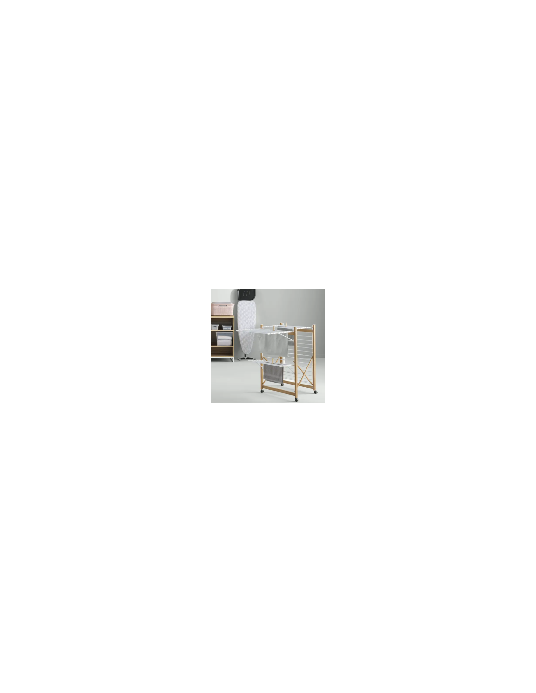 STENDIBIANCHERIA 164726 METALLO CON RUOTE 176X60X104CM