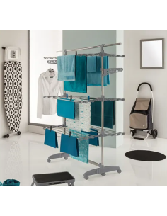 STENDIBIANCHERIA 157306 INOX 174X62X125CM MODULABILE