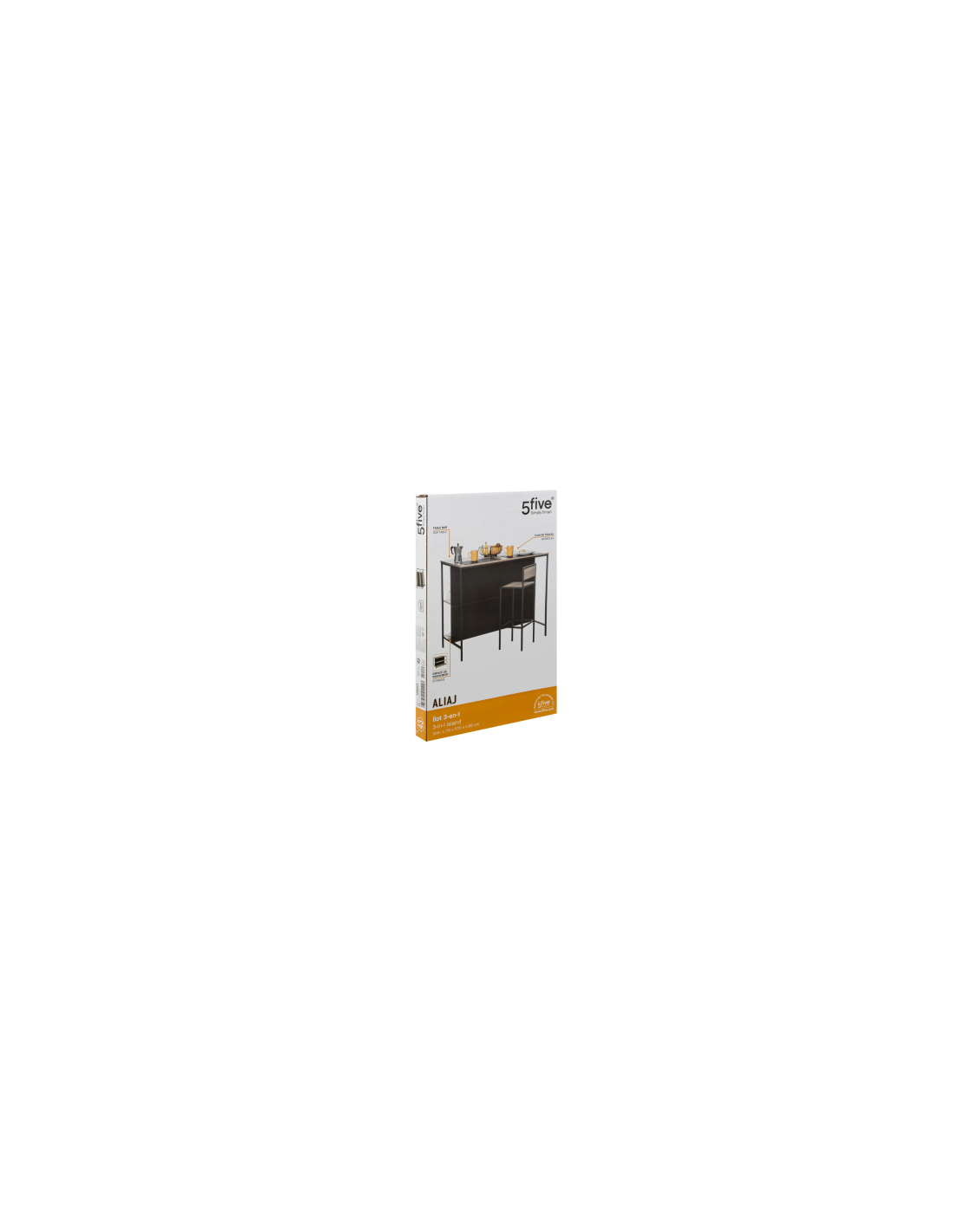 MOBILE BAR 189643 ALIAJ 115X70X95CM NERO