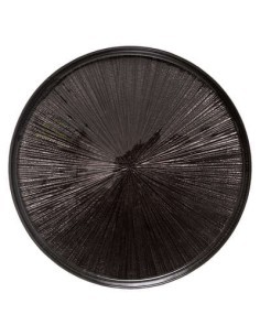 PIATTO ASTRA NERO 28CM su TreG Ingrosso