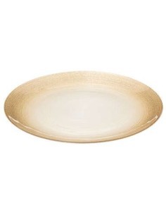 PIATTO PORTATA 140627H VETRO 33CM MADREPERLA