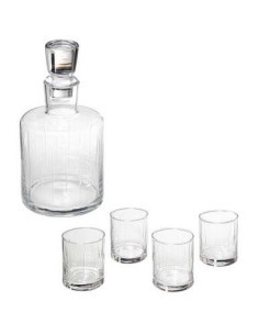 SET 5PZ WHISKY 154887 BOTTIGLIA CON 4 BICCHIERI