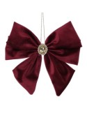 DECORO FIOCCO BORDEAUX D'APP 32X38CM POLIES.