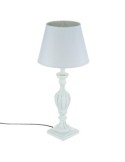 LAMPADA LEGNO PATINATO 56CM BIANCO su TreG Ingrosso