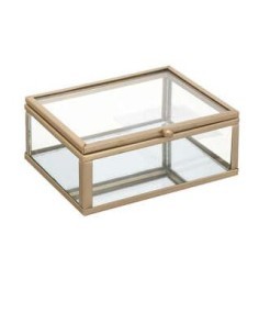 PORTAGIOIE 187741 METALLO/VETRO 10X9X4CM