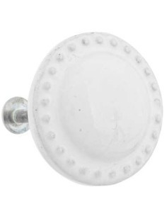 SET 2 POMELLI 195126 CERAMICA 4X4,6CM BIANCO