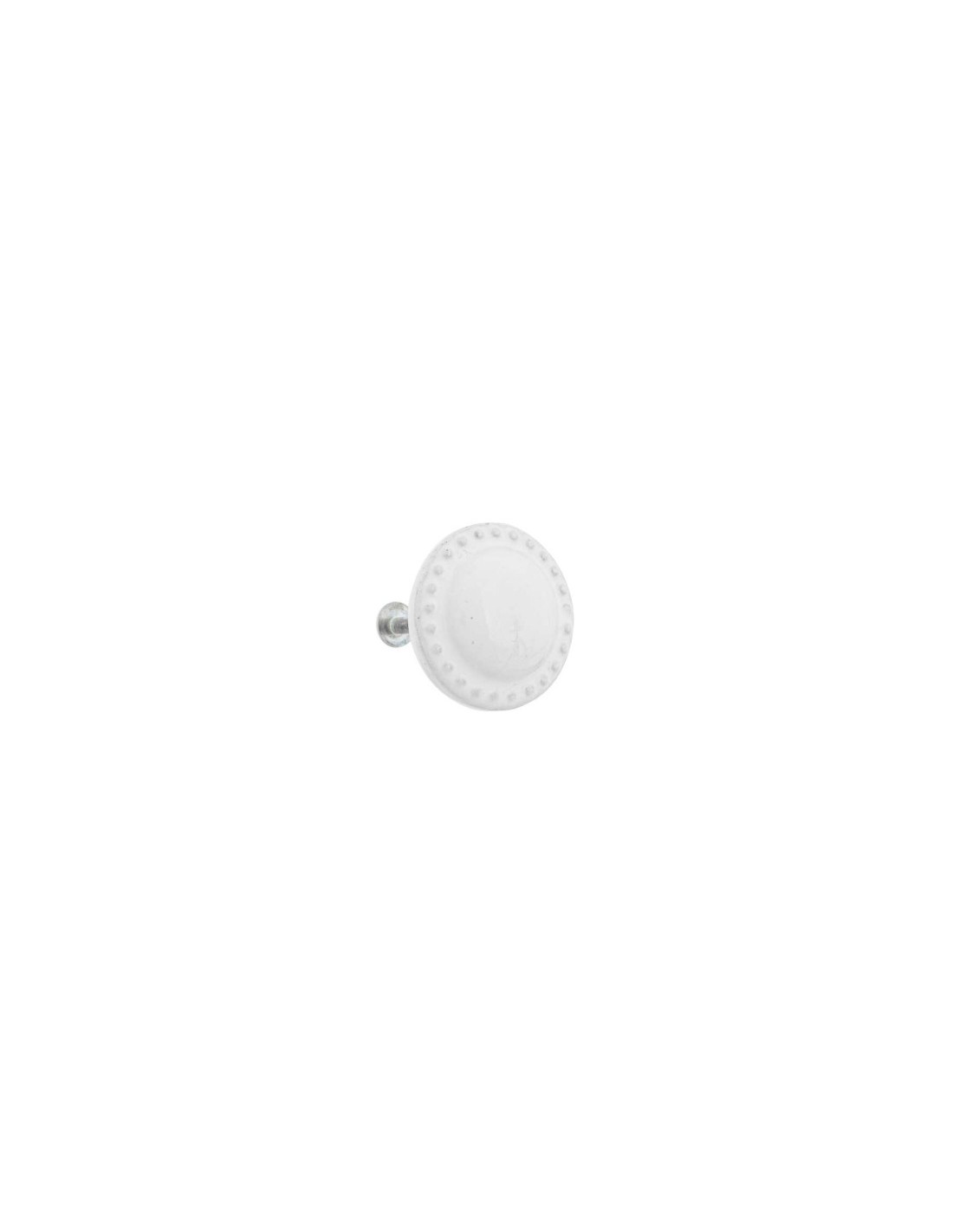 SET 2 POMELLI 195126 CERAMICA 4X4,6CM BIANCO