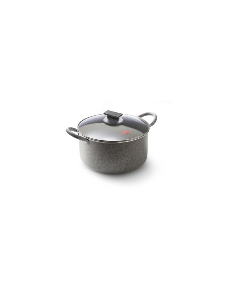 TUTTI INSIEME STONE CASSERUOLA 2M 40CM CON COPERCHIO VETRO
