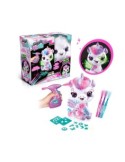 Rocco Giocattoli, Airbrush Plush Unicorno, Unicorno Brilla al Buio, Colorare e Personalizzare