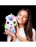 Rocco Giocattoli, Airbrush Plush Unicorno, Unicorno Brilla al Buio, Colorare e Personalizzare