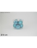 SET 8PALLE VETRO 8CM 2ASS.BLU (10251603-8/BL-S M) su TreG Ingrosso