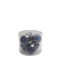 CONF 6 SFERE 93116 VETRO 10CM BLU su TreG Ingrosso