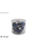CONF 6 SFERE 93116 VETRO 10CM BLU su TreG Ingrosso