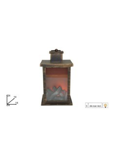LANTERNA 957567 FUOCO LED NERO su TreG Ingrosso