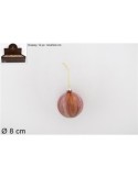 SFERA 969577 VETRO 8CM MARMORIZZATA ROSA su TreG Ingrosso