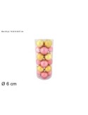 CONF 24 SFERE 901768 6CM ROSA ANTICO/ORO su TreG Ingrosso