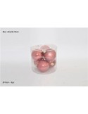 CONF 6 SFERE 82048 ROSA ANTICO 10CM VETRO (0498) su TreG Ingrosso