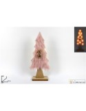 ALBERO 057156 LEGNO C/PELLICCIA 40CM C/LUCI ROSA(420) su TreG Ingrosso