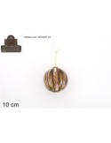 SFERA 06858 10CM VETRO MARMORIZZATA MARRONE/VERDE (0150) su TreG In...