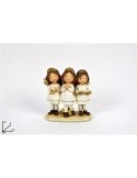 ANGELI C/CORONA BIANCO GLITTER 14 CM A203358-1 su TreG Ingrosso