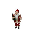 BABBO NATALE CARILLON 45CM CON LANTERNA E ALBERO su TreG Ingrosso