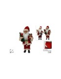BABBO NATALE CARILLON 45CM CON LANTERNA E ALBERO su TreG Ingrosso