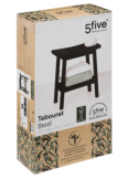 SGABELLO BAGNO 174605A BAMBOO NERO