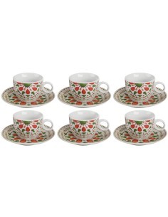 BERENICE SET 6TZ CAFFE 25289 CON PIATTO