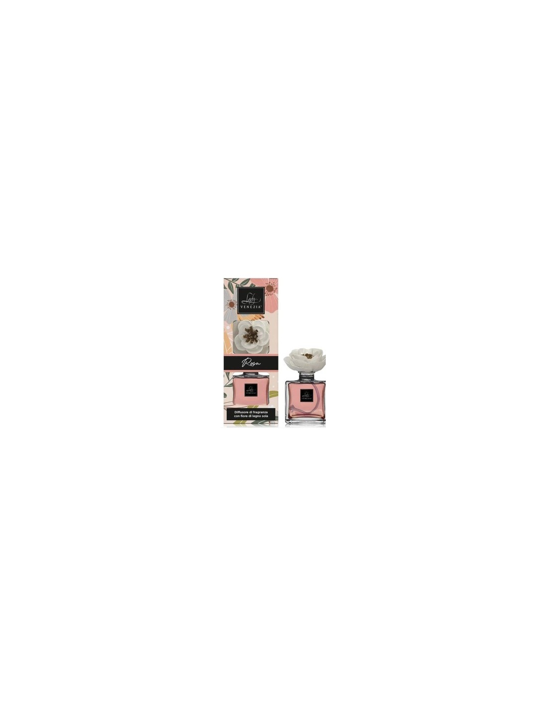 PROFUMATORE 100ML CUBO FIORI ROSA