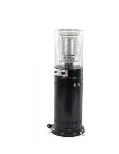 SCALDAPATIO GAS COLONNA 135CM ACCIAIO NERO VERNICIATO