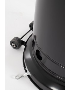 SCALDAPATIO GAS COLONNA 135CM ACCIAIO NERO VERNICIATO