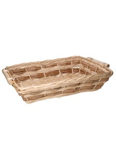 CESTA VIMINI NATURALE 58X40X13CM RETTANGOLARE