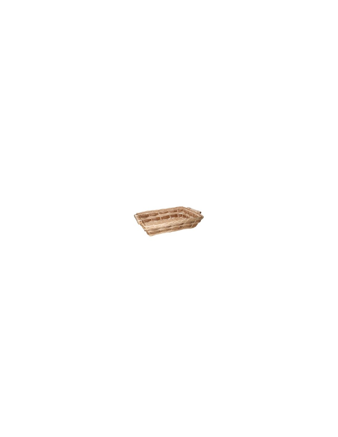 CESTA VIMINI NATURALE 58X40X13CM RETTANGOLARE