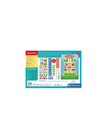 SAPIENTINO CLEMENTONI ORGANIZER MAGNETICO GIOCO EDUCATIVO PER BAMBINI