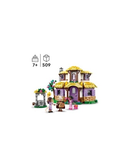 LEGO Disney Wish Il Cottage di Asha, Casa delle Bambole Giocattolo dal Film con Mini Bamboline e Figura di Star 43231