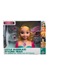 Princess Styling Head Sirenetta, Testa da Acconciare, Accessori Inclusi, Lunghi Capelli Pettinabili