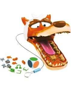 Rocco Giocattoli - Dante Lupo Dolorante, Gioco Interattivo, Aiuta il Lupo con Mal di Denti, Gioco per Bambini dai 4 Anni